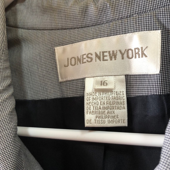 JONES NEW YORK Black&White Blazer Jacket - Picture 6 of 13